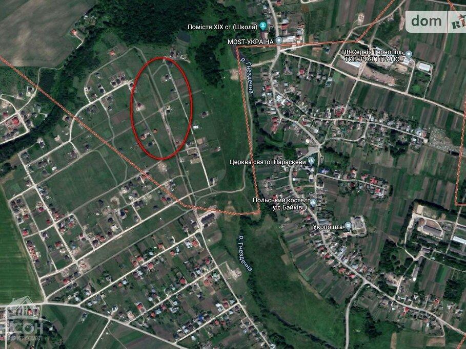 Продажа земельного участка под жилую застройку в селе Байковцы, Тернопольской области, масив СОНЯЧНИЙ, площадь 8 соток