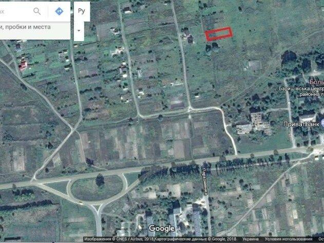 Продажа земельного участка в пгт. Барышевка ЦЕНТР 40 км от КИЕВА