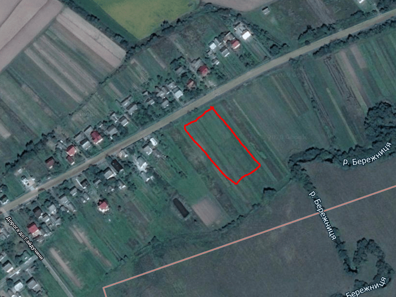 Продаж земельної ділянки під житлову забудову в селі Дашава, Львівські