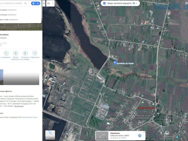Марьяновка, участок рядом с озером 40 соток, 42 км от Киева