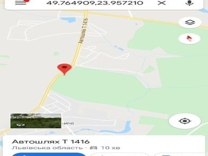 Продаж ділянки під бізнес вздовж траси Сокільники- Малечковичі