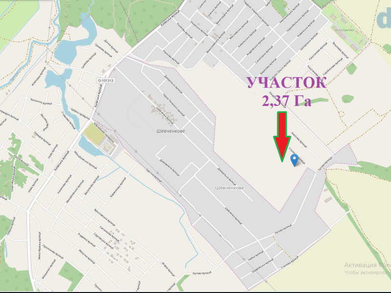 Белогородка Продам участок 2,37Га под коттеджный городок